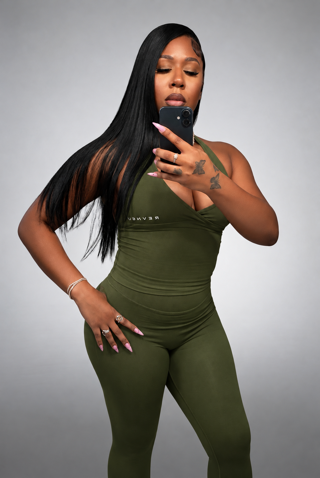 Allure sculpt halter top